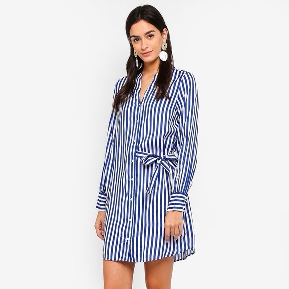Vero Moda Bloom Striped Shirt Dress - Picture 2 of 6